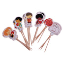24 Pieces Basketball Boy Cupcake Picks Cake Toppers Party Favors Decoration