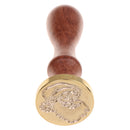 Initial Sealing Wax Seal Stamp Santa Claus in Hat for Xmas Party Greeting Cards Decors
