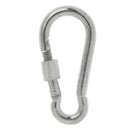 Screw Lock D Shape Carabiner Hook Keyring Clips Camping Outdoor Accessories Buckle