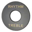 Black Guitar Toggle Switch Rhythm Treble Ring for Les Paul Guitar Instrument Accs Pack of 5