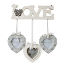 Wall Wooden Photo Frame Picture Frame with 3 Frames for Romantic Wedding Decoration