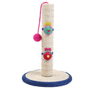 Cat Kitten Scratch Board with Hanging Ball Toy Climbing Activity Stand