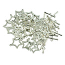 30 Sets Star OT Toggle Clasps Tibetan Silver Clasp Connector Jewellry DIY Craft