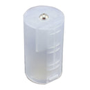 AA to D Size Battery Adapter White Case