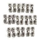 20 Pieces Retro Tibetan Silver Pestle Cross Pendant Spacer Beads DIY Accessories