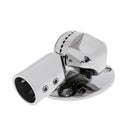 Swivel Adjustable Marine Boat 7/8'' VHF Radio Aerial Antenna Ratchet Deck Base Mount - Heavy Duty Polished 316 Stainless Steel