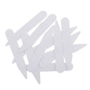 200 PIECES COLLAR BONES STIFFENERS STAYS INSERTS FOR MEN WOMEN FORMAL DRESS SHIRTS PLASTIC WHITE 2.5