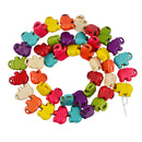 42pcs Colorful Turquoise Candy Elephant Loose Beads DIY Making Findings Crafts