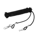 Fishing Lanyard Safety Rope Wire Coil Lanyard Strap Elastic Coiled Ropes Nylon, Rubber Material Durable to use 5 meter
