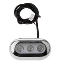 5" Wire Hole Cut Out Marine Boat Surface Mount LED Blue Underwater Light