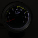 2'' 52mm LED Tacho Gauge Tachometer Carbon Fiber Face Yellow LED 0-8000 RPM