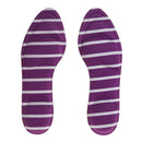 1 Pair Anti-Slip Shock Sweat Absorption 4D Sponge Massage Foot Pain Relief Insoles Orthotic Shoes Cushion Pad Purple