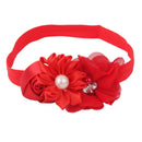 Red Flower Baby Girls Headband Photography Props Hair Band