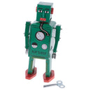 Cool Wind Up Walking Robot MS397 Clockwork Tin Toy with Key Collectible Gift