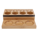 Wooden Fly Tying Tool Post Caddy Fishing Tools Organizer Hooks Glue Bobbin Holder