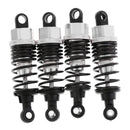 4 Pieces 1/10 RC Car Buggy Rear+Front Shock Absorber 102004 for 94101 94102 94103 94122 94123 Silver