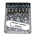 Zinc Alloy L Shape Roller Saddle Bridge Tailpiece Set for Tele TL Electric Guitar Replacement Parts