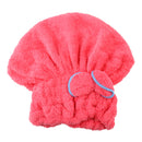 Beautiful Fashionable Superfine Strong Resistant Hair Turban Wrap Shower Bath Caps Red