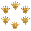 Pieces of 6 Large Golden Crown Inflatable Foil Balloon Birthday Party Decorations