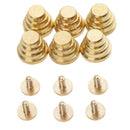 6 Pieces Mushroom Cone 4 layers Spike Screw Back Studs/Rivets 13x11 mm