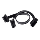 OBD2 16 Pin Male To Female Y Splitter Extension Cable Connector Wire Plug