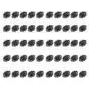 Pack of 50 Shoelace Shoe Lace Stopper Rope Clamp Buckle Cord Lock Black