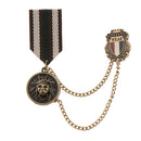 Unisex Retro Military Medal Badge Navy Style Brooch Lapel Pin Jewelry