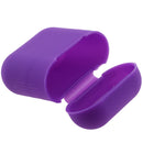 Wireless Bluetooth Headsets Case, Shockproof Silicone Protective Cover Skin with Earphone Sports Anti-lost Strap Rope for Apple Airpods Charging Case Purple