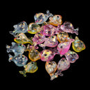 20Pcs Resin Glitter Dolphin Craft Flat Back Embellishment Cabochons Craft Decorations Kids Crafts Supply Jewelry Findings 24x15mm