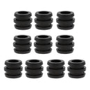 10Pcs/Set 16mm Foosball Fussball Table Rod Bumpers Buffer For Table Soccer Football Black