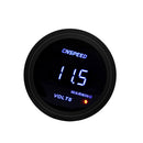 2 Inch Round Blue LED Digital Volt Meter Gauge 12V Voltmeter Auto Car Truck