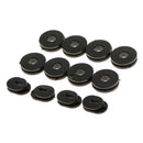 12pcs Bracket Side Cover Grommet for Motorcycle Car GS125 Black
