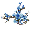 Sewing Embellishments Scrapbooking Clothes Costume DIY Lace Embroidered Venise Trim Clothes Sewing Applique Plum Blossom Blue