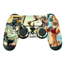Set of Removable Protective Skin Sticker Decal COMPATIBLE FOR Sony PlayStation 4 PS4 Remote Controller - Grand Theft Auto
