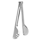 Stainless Steel Utility Kitchen Tongs Salad BBQ Meat Grill Tongs 24x5cm