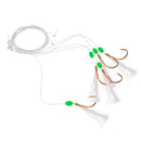 Sabiki Soft Fishing Lure Flatties Bass Mackerel Rigs Bait Jigs Lure Soft Lure Worn String Barbed Hook Size 17 Fishing Lures