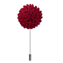 Men Fashionable Wedding Suit Clothing Charms Fabric Lapel Gomphrena Globosa Flower Brooch Boutonniere Tuxedo Pin Red