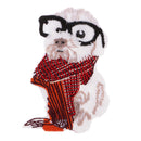 Cute Dog with Scarf Patch Iron on Embroidered Animal Patch Sew on Applique for Jeans Bag
