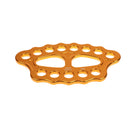 Large 45KN 15-hole Paw Rigging Plate for Aerial Dance & Rock Climbing Arborist Gold