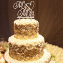 Cake Decorating Love Heart Mr Mrs Wood Cake Topper Party Wedding Favors
