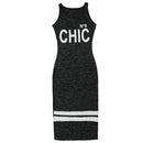 Women Girls Ladies Fashionable Sleeveless Cotton Bodycon Jumper Stretch Mini Dress Grey L