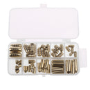 50 Pieces Bullet Shape Brass Fishing Tackle Box Set Fishing Lures Kit Fish Catch Tackle 1.8g 3.5g 5g 7g 10g Fishing Accessories