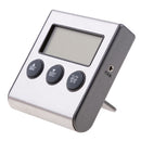 Digital Oven Alarm Thermometer & Timer - Baking & Cooking Food Thermometer for BBQ Grill with Probe