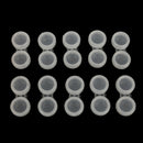 Plastic Portable Contact Lens Cases Holder Soaking Storage Container Travel Accessory Clear PACK OF 10PCS