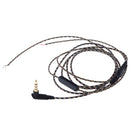 3.5mm Right Angle Audio Cable Repair Wire and Microphone for Headphone Earphone 120cm