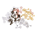 50 Pieces 21x10mm Retro Key Charms Pendants DIY Jewelry Making Accessories