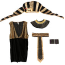 Men Ancient Egyptian King Ruler Tut Pharaoh Costume Halloween Dress Up