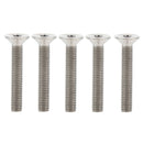 5 Pieces GR5 M5*30 Allen Socket Flat Cap Screws Bolts, Corrosion Resistant