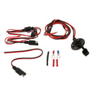 SAE to Connector 12/18AWG with Solar Weatherproof SAE Socket sidewall Port, SAE Waterproof Quick Connect Panel Mount