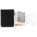 Acrylic Paint Brush Set Oil Watercolor Gouache Paint Brushes - Artist Brush Set - Art Paint Brushes - Paint Tray Palette for Kids Beginners Adults